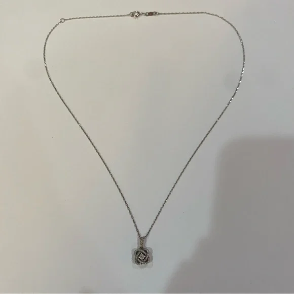 KAY JEWELERS NEW Center of Me Diamond 1/10 ct tw Sterling Silver 18” Necklace - Picture 5 of 9